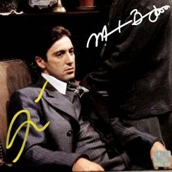 RARE-T The Godfather Marlon Brando & Al Pacino Photo Limited Signature Edition Studio Licensed Custom Frame Limited Edition Frames