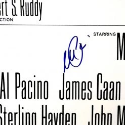 PPC The Godfather- Psa/Dna Witness Certified Hand-Signed Theatrical Release Poster By Al Pacino Custom Frame