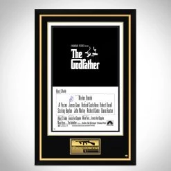 PPC The Godfather- Psa/Dna Witness Certified Hand-Signed Theatrical Release Poster By Al Pacino Custom Frame