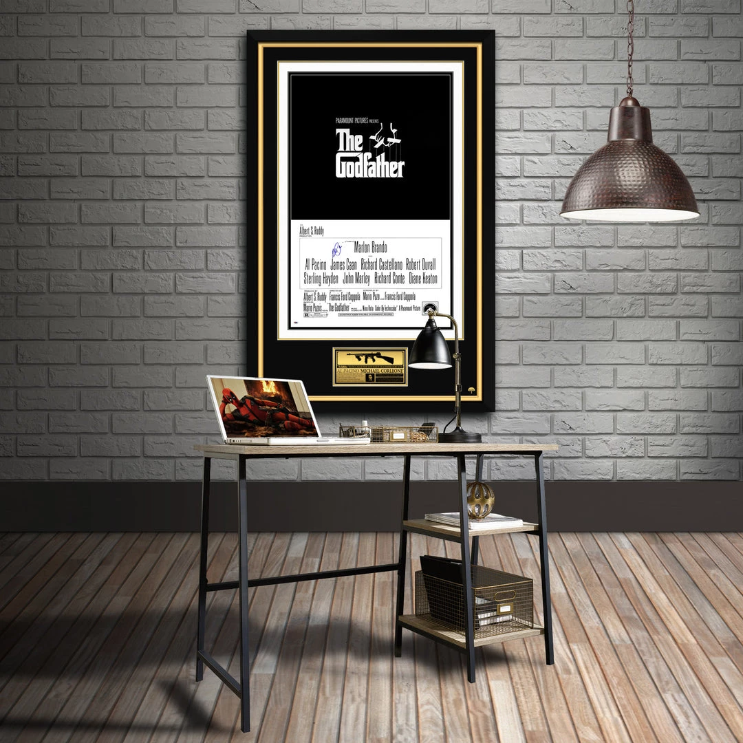 PPC The Godfather- Psa/Dna Witness Certified Hand-Signed Theatrical Release Poster By Al Pacino Custom Frame 5 PPC The Godfather- Psa/Dna Witness Certified Hand-Signed Theatrical Release Poster By Al Pacino Custom Frame