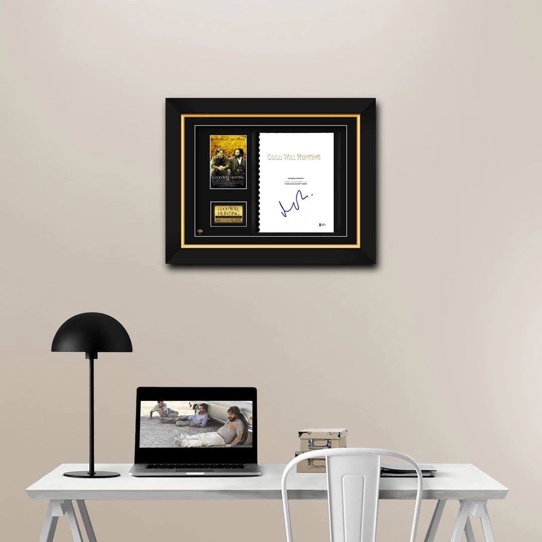 PPC Signed Memorabilia Good Will Hunting- Beckett Certified Hand-Signed Script By Matt Damon Custom Frame 7 PPC Signed Memorabilia Good Will Hunting- Beckett Certified Hand-Signed Script By Matt Damon Custom Frame