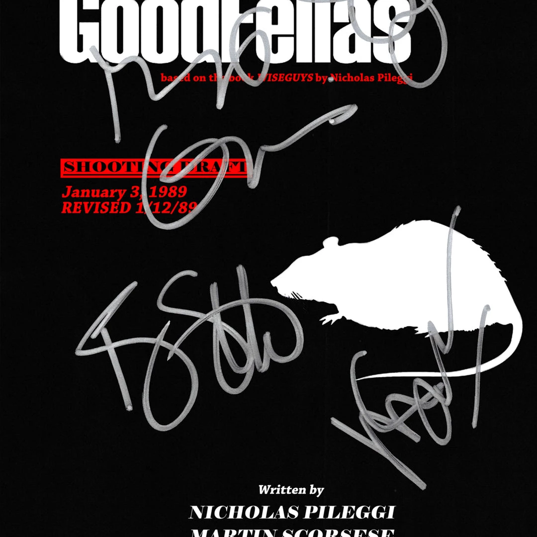 RARE-T Goodfellas Movie Black & White Script Limited Signature Edition Studio Licensed Custom Frame 6 RARE-T Goodfellas Movie Black & White Script Limited Signature Edition Studio Licensed Custom Frame