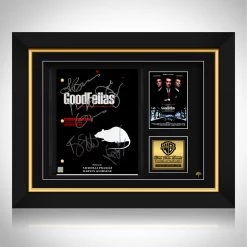 RARE-T Goodfellas Movie Black & White Script Limited Signature Edition Studio Licensed Custom Frame
