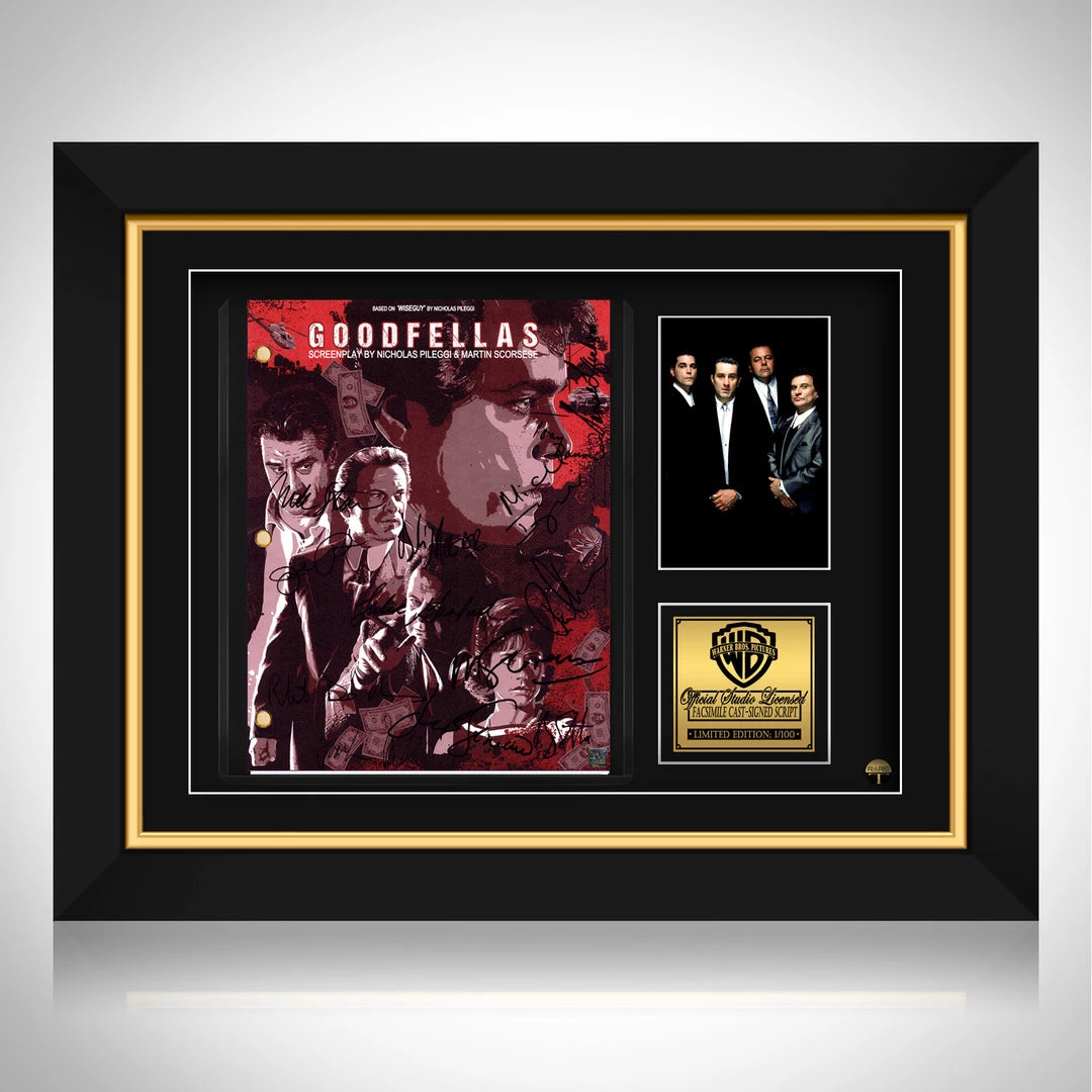 G.R.O. Goodfellas Movie Script Limited Signature Edition Studio Licensed Custom Frame Limited Edition Frames 1 G.R.O. Goodfellas Movie Script Limited Signature Edition Studio Licensed Custom Frame Limited Edition Frames