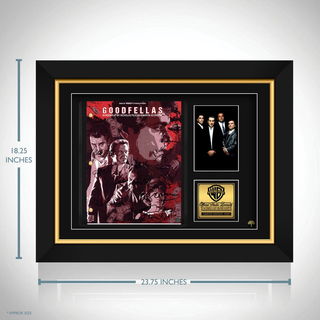 G.R.O. Goodfellas Movie Script Limited Signature Edition Studio Licensed Custom Frame Limited Edition Frames 8 G.R.O. Goodfellas Movie Script Limited Signature Edition Studio Licensed Custom Frame Limited Edition Frames