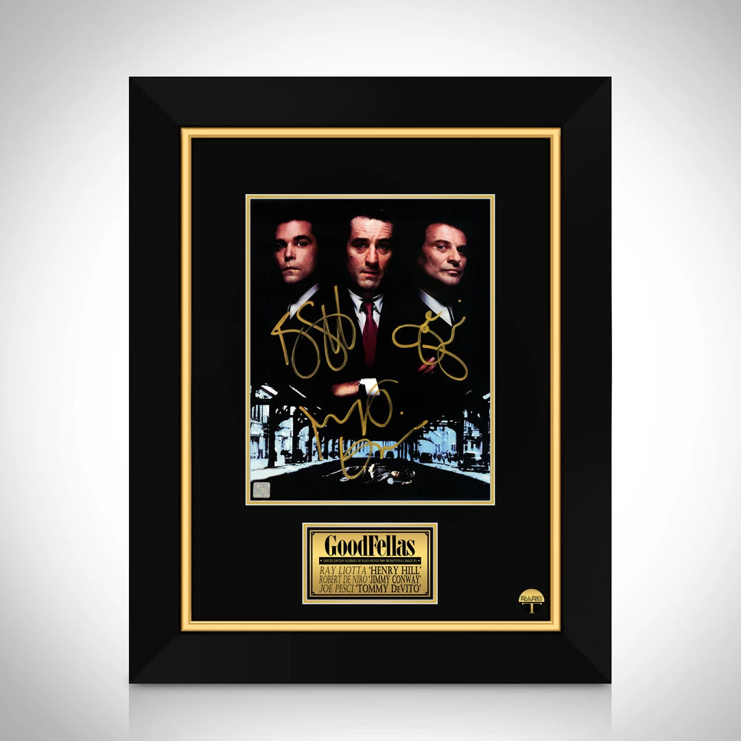 RARE-T Goodfellas De Niro, Liotta & Pesci Movie Photo Limited Signature Edition Studio Licensed Custom Frame 1 RARE-T Goodfellas De Niro, Liotta & Pesci Movie Photo Limited Signature Edition Studio Licensed Custom Frame