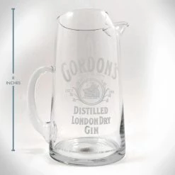 RARE-T Gordon's London Dry Gin / Vintage Barware Glass Pitcher Ready To Ship! 48 Hour Shipping! 5 RARE-T Gordon's London Dry Gin / Vintage Barware Glass Pitcher Ready To Ship! 48 Hour Shipping!