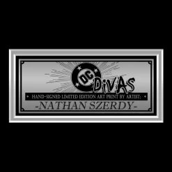 VAULT COLLECTIBLES Dc Divas 'Catwoman, Harley Quinn & Poison Ivy' Hand-Signed Print By Nathan Szerdy Custom Frame