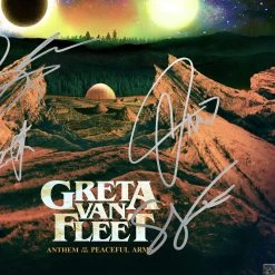 RARE-T Limited Edition Frames Greta Van Fleet Anthem Of The Peaceful Army LP Cover Limited Signature Edition Studio Licensed Custom Frame