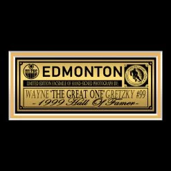 RARE-T Sports Memorabilia Wayne Gretzky #99 Edmonton Oilers Limited Signature Edition Studio Licensed Photo Custom Frame 10 RARE-T Sports Memorabilia Wayne Gretzky #99 Edmonton Oilers Limited Signature Edition Studio Licensed Photo Custom Frame