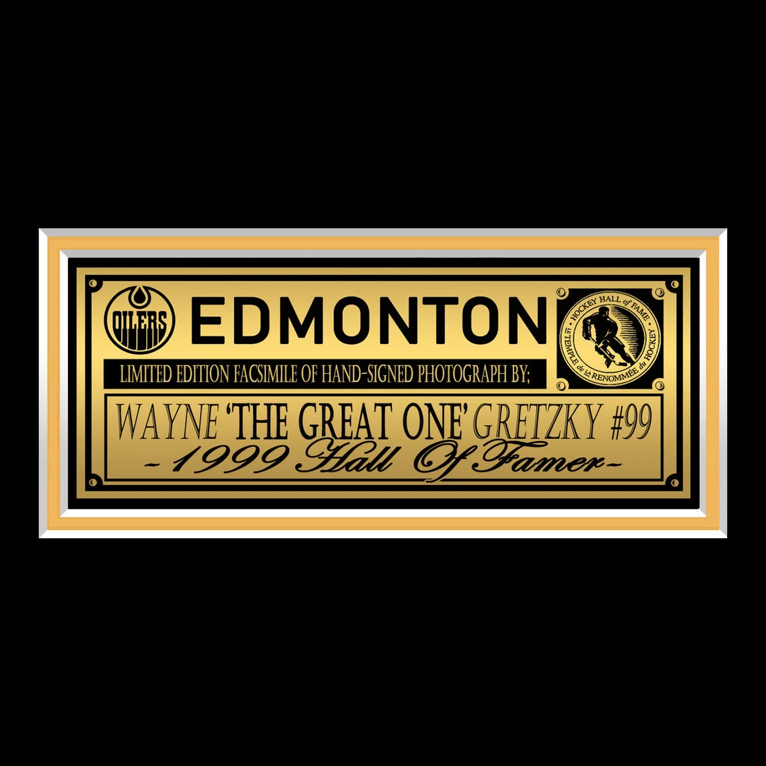 RARE-T Sports Memorabilia Wayne Gretzky #99 Edmonton Oilers Limited Signature Edition Studio Licensed Photo Custom Frame 5 RARE-T Sports Memorabilia Wayne Gretzky #99 Edmonton Oilers Limited Signature Edition Studio Licensed Photo Custom Frame