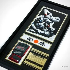 Sports Memorabilia Rare-T Exclusive 'Ufc - Hand-Signed Glove By George St-Pierre' Custom Frame