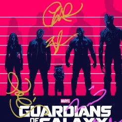 RARE-T Limited Edition Frames Guardians Of The Galaxy Script Limited Signature Edition Studio Licensed Custom Frame