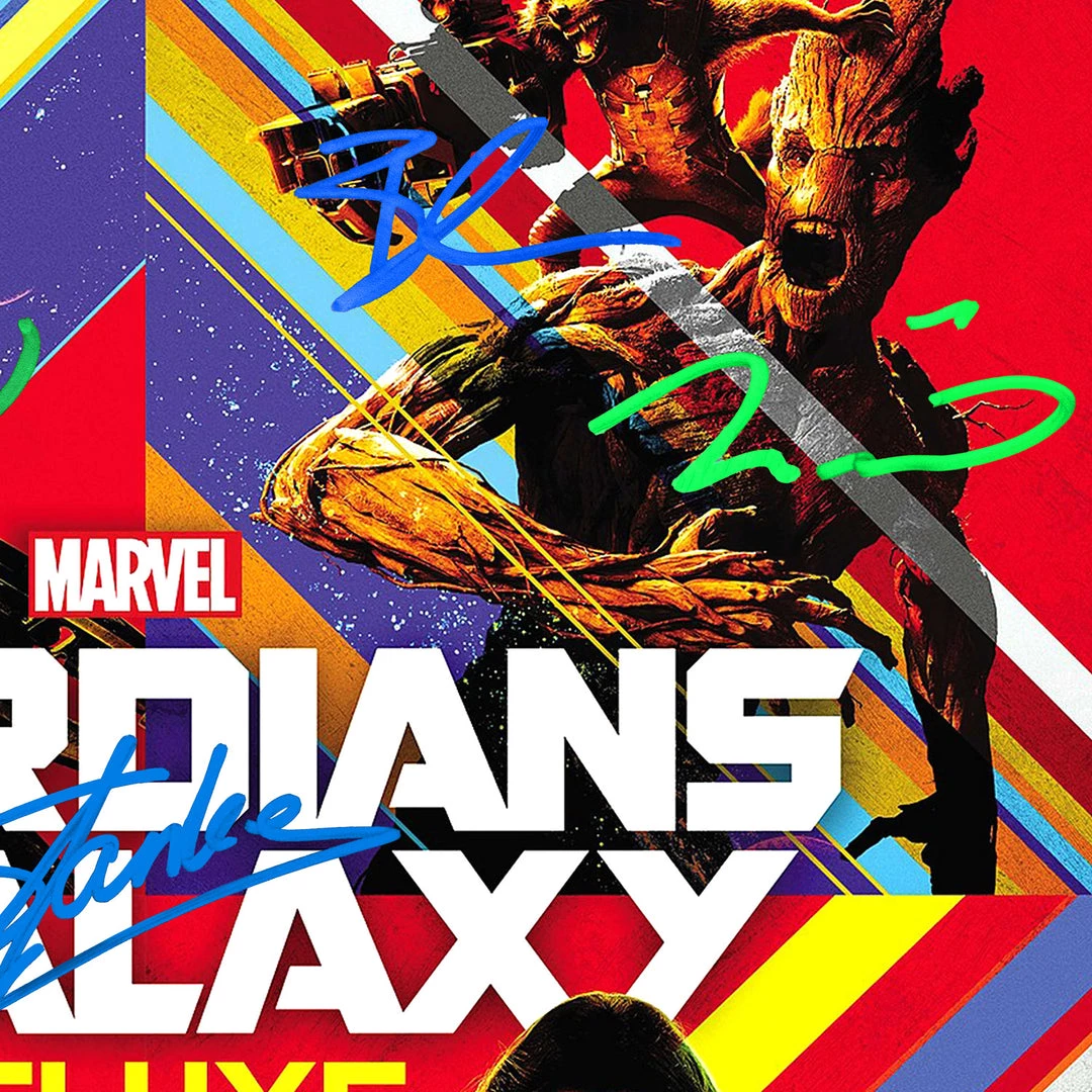 RARE-T Guardians Of The Galaxy Soundtrack LP Cover Limited Signature Edition Studio Licensed Custom Frame Limited Edition Frames