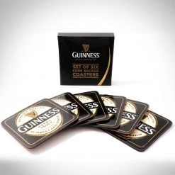 MIMI Guinness Beer- Collector's Edition Set Of 6 Coasters With Elegant Box
