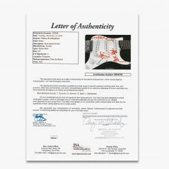 PPC Theory Of A Deadman Hand-Signed Squier Electric Guitar By All 4 Band Members Custom Frame