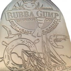 Jonathan Forrest Gump- Heavy Duty XL 2008 Engraved Bubba Gump Shrimp Co Double Sided Bottle Opener Barware & Signs