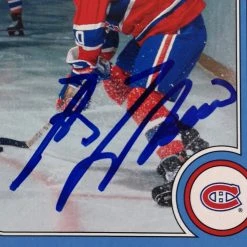 APW Montreal Canadiens- Guy Lafleur O-Pee-Chee #579 Hand-Signed Vintage 2008-09 NHL Hockey Card