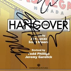 RARE-T Hangover Movie Script Limited Signature Edition Studio Licensed Custom Frame Limited Edition Frames