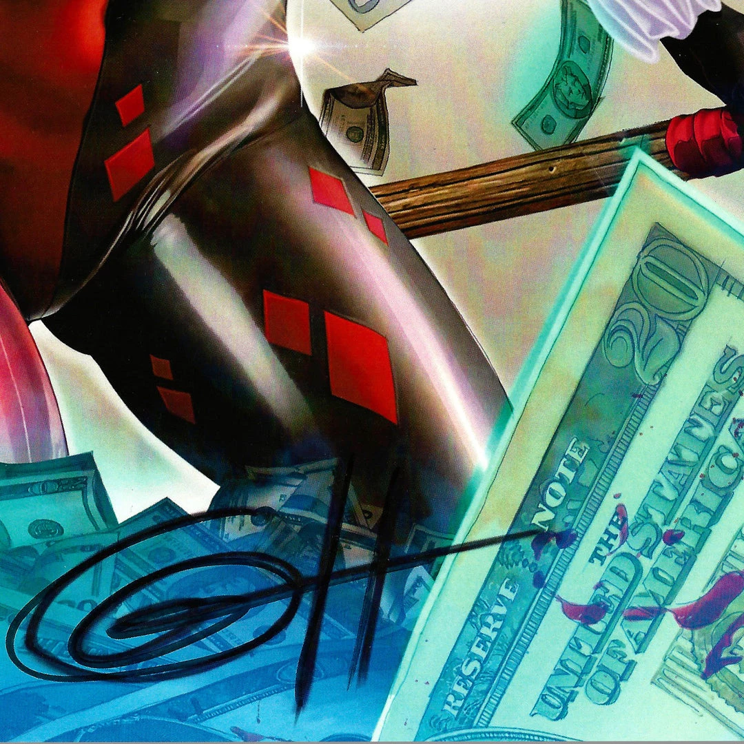 VAULT COLLECTIBLES Harley Quinn 'Classic Harley Blowing A Kiss' Hand-Signed Artwork Print By Artist Greg Horn Custom Frame 2 VAULT COLLECTIBLES Harley Quinn 'Classic Harley Blowing A Kiss' Hand-Signed Artwork Print By Artist Greg Horn Custom Frame