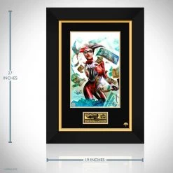 VAULT COLLECTIBLES Harley Quinn 'Classic Harley Blowing A Kiss' Hand-Signed Artwork Print By Artist Greg Horn Custom Frame 9 VAULT COLLECTIBLES Harley Quinn 'Classic Harley Blowing A Kiss' Hand-Signed Artwork Print By Artist Greg Horn Custom Frame