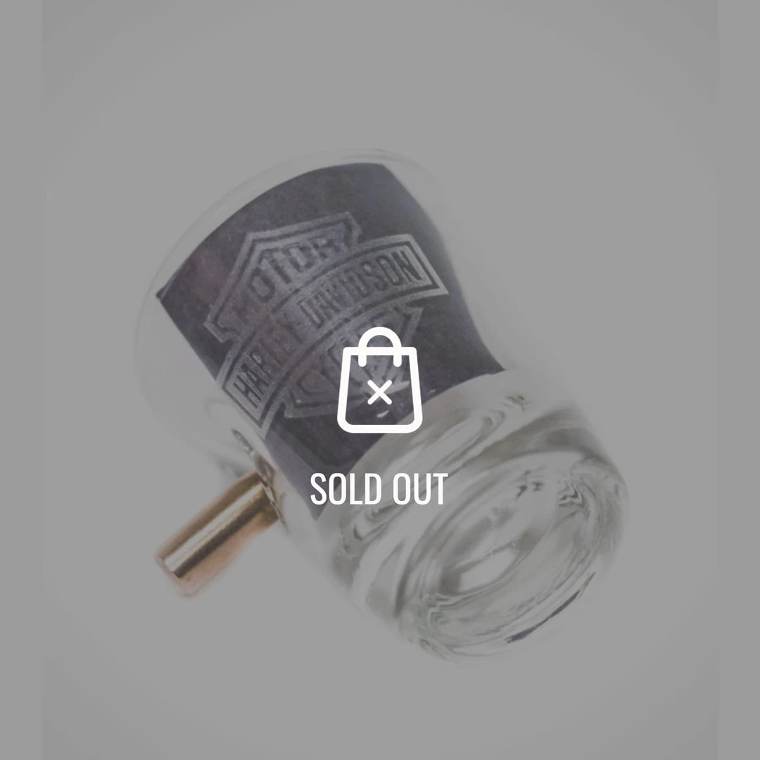 Handmade 'Bullet - Harley-Davidson' Etched Shot Glass Barware & Signs 1 Handmade 'Bullet - Harley-Davidson' Etched Shot Glass Barware & Signs