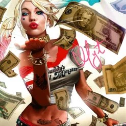 RARE-T Limited Edition Frames Harley Quinn Cash Large Art Photo Limited Signature Edition Studio Licensed Custom Frame
