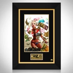 RARE-T Limited Edition Frames Harley Quinn Cash Large Art Photo Limited Signature Edition Studio Licensed Custom Frame