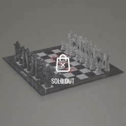 APW Harry Potter- Hand-Signed Wizard Chess Set By Daniel Radcliffe, Emma Watson & Rupert Grint