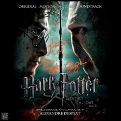 RARE-T Limited Edition Frames Harry Potter And The Deathly Hallows Part 2 Limited Signature Edition Licensed Platinum LP Custom Frame