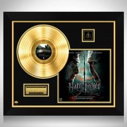 RARE-T Harry Potter Deathly Hallows Part 2 Soundtrack Gold LP Limited Signature Edition Custom Frame Limited Edition Frames