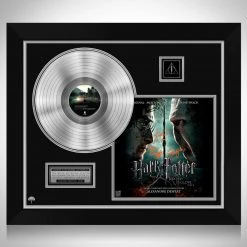 RARE-T Limited Edition Frames Harry Potter And The Deathly Hallows Part 2 Limited Signature Edition Licensed Platinum LP Custom Frame