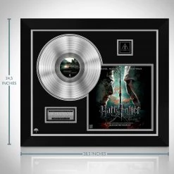 RARE-T Limited Edition Frames Harry Potter And The Deathly Hallows Part 2 Limited Signature Edition Licensed Platinum LP Custom Frame