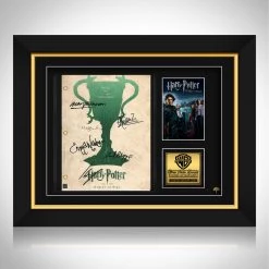 RARE-T Harry Potter And The Goblet Of Fire Script Limited Signature Edition Studio Licensed Custom Frame Limited Edition Frames