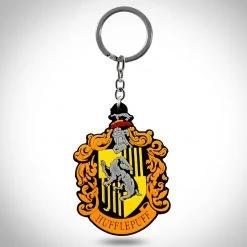 RARE-T Harry Potter 'House Of Hufflepuff Crest' XL 2 Sided Collectible Rubber Keychain