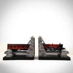 Harry Potter- Limited Edition Noble Hand-Painted Hogwarts Express Train Book Ends Ready To Ship! 48 Hour Shipping!