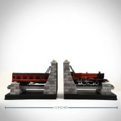 Harry Potter- Limited Edition Noble Hand-Painted Hogwarts Express Train Book Ends Ready To Ship! 48 Hour Shipping!