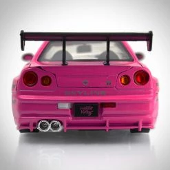 Toy Wonders Ready To Ship! 48 Hour Shipping! Hello Kitty & Diecast 2002 Nissan Skyline GT-R Custom Museum Display