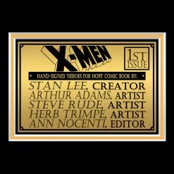 Hall Of Fame Collection X-Men Heroes For Hope #1 Hand-Signed Comic Book By Famous Artists, Editor & Stan Lee Custom Frame Signed Comic Memorabilia 18 Hall Of Fame Collection X-Men Heroes For Hope #1 Hand-Signed Comic Book By Famous Artists, Editor & Stan Lee Custom Frame Signed Comic Memorabilia
