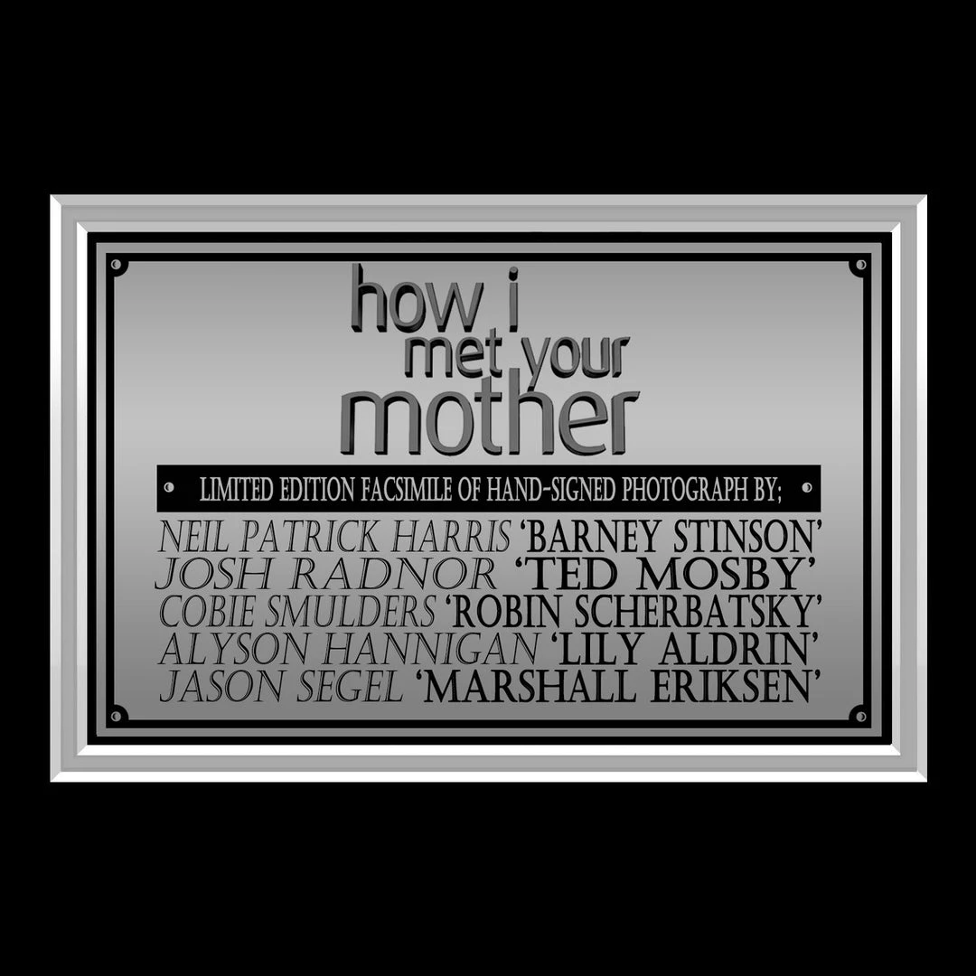 RARE-T How I Met Your Mother Cast Photo Limited Signature Edition Studio Licensed Custom Frame 4 RARE-T How I Met Your Mother Cast Photo Limited Signature Edition Studio Licensed Custom Frame