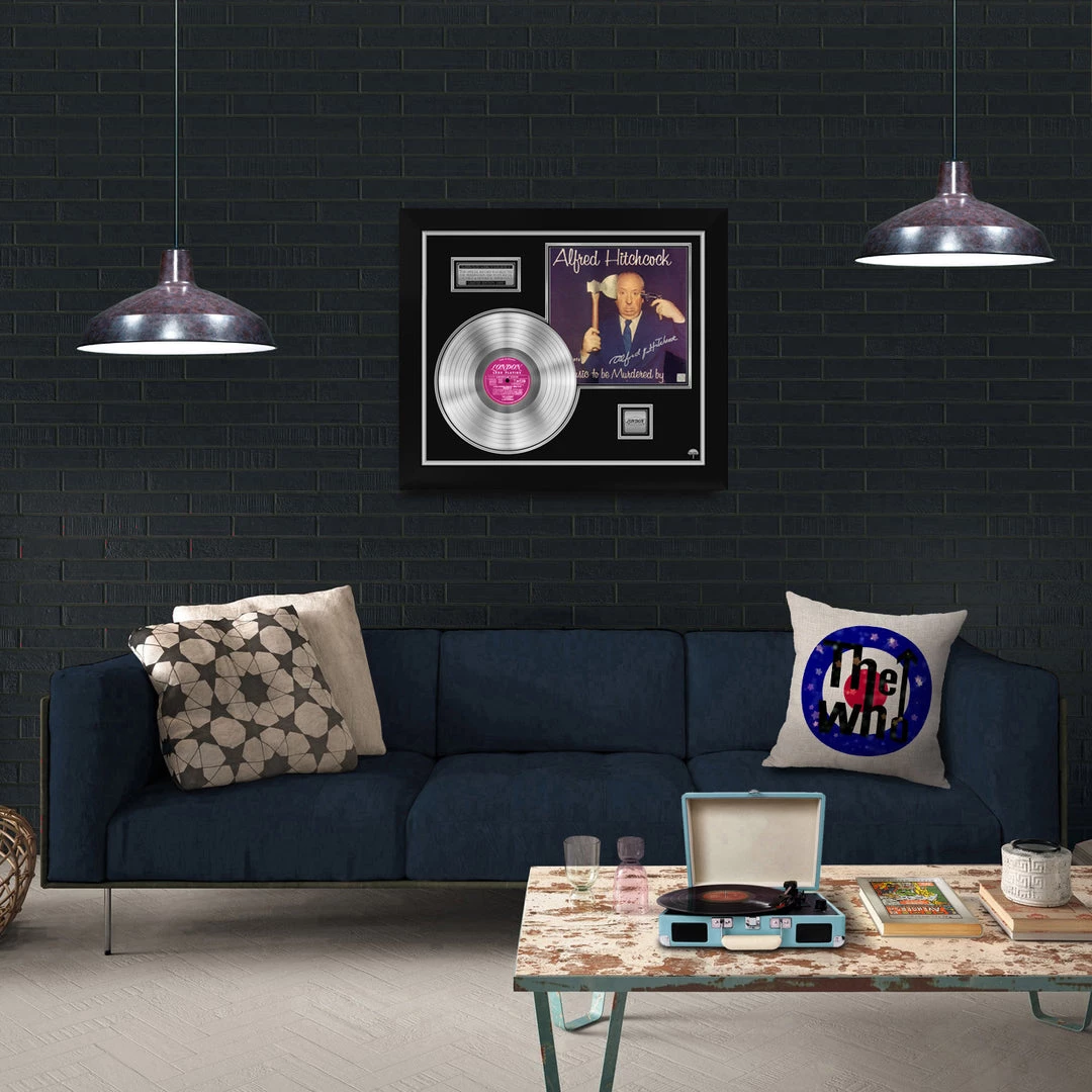 RARE-T Alfred Hitchcock Music To Be Murdered By Platinum LP Limited Signature Edition Licensed Custom Frame Limited Edition Frames 6 RARE-T Alfred Hitchcock Music To Be Murdered By Platinum LP Limited Signature Edition Licensed Custom Frame Limited Edition Frames