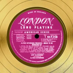 RARE-T Limited Edition Frames Alfred Hitchcock Music To Be Murdered By Limited Signature Edition Licensed Gold LP Custom Frame