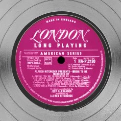 RARE-T Alfred Hitchcock Music To Be Murdered By Platinum LP Limited Signature Edition Licensed Custom Frame Limited Edition Frames 14 RARE-T Alfred Hitchcock Music To Be Murdered By Platinum LP Limited Signature Edition Licensed Custom Frame Limited Edition Frames