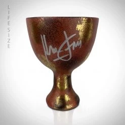 PPC Indiana Jones And The Last Crusade Holy Grail - Beckett Witnessed Hand Signed By Harrison Ford With Museum Display