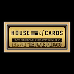 RARE-T Limited Edition Frames House Of Cards - Kevin Spacey Limited Signature Edition Studio Licensed Photo Custom Frame