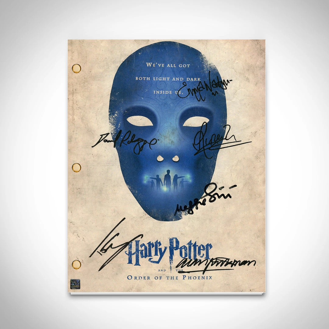 RARE-T Harry Potter Order Of The Phoenix Script Limited Signature Edition Studio Licensed Custom Frame 2 RARE-T Harry Potter Order Of The Phoenix Script Limited Signature Edition Studio Licensed Custom Frame