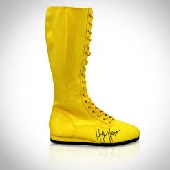 APW Hulk Hogan Hand-Signed Boot Rare-T Exclusive Museum Display