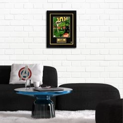 APW Stan Lee- 'Hulk' Hand-Signed Caricature Art Print By Stan Lee Custom Frame