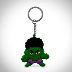 AZALEA Ready To Ship! 48 Hour Shipping! Incredible Hulk Double Sided Rubber Keychain