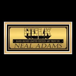 VAULT COLLECTIBLES The Incredible Hulk Hand-Signed Artwork Print By Artist Neal Adams Custom Frame Signed Memorabilia